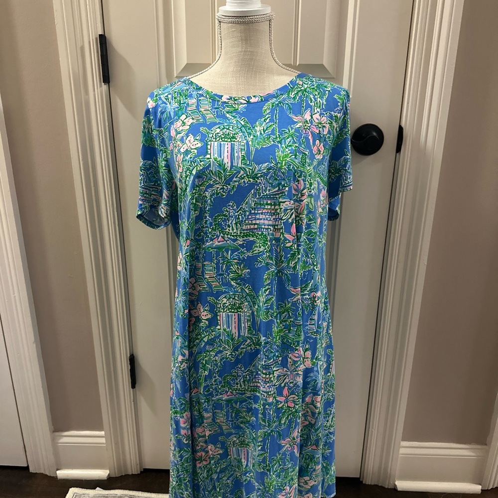 Lilly Pulitzer Cody Short Sleeve Dress in Boca Blue.